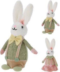 Velykinė dekoracija Zuikis, žalios sp., 2 skirtingos sp., aukštis 21 cm