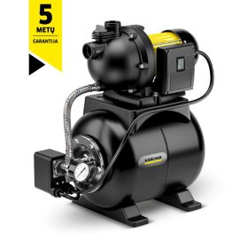Vandens tiekimo sistema KARCHER BP 3.200 Home, įsiurbimo gylis 8m, max slėgis 3,6bar, našumas 3200l/h, galia 600W, bakas 19l