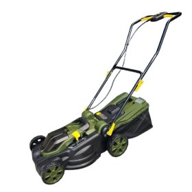 Akumuliatorinė vejapjovė HERVIN BATTERY PLYL-87, 40 V, 2x20 V, darbinis plotis 38 cm, pjovimo aukštis 25-75 mm, rinktuvo talpa 40 l, stumiama, be akumuliatoriaus ir pakrovėjo