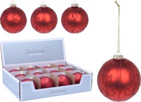 Eglutės žaisliukas su dekoracijomis, raudonos sp.