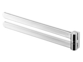 Ranksluosčių kabykla BISK Futura Silver Red Dot, pakabinama, dviguba, chromo spl.