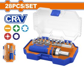 Sukimo antgalių rinkinys WADFOW, Cr-V, 28 vnt., WSS8B28
