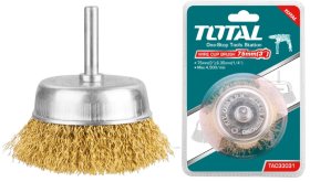 Vielinis šepetys TOTAL, su koteliu, 50 mm, jungties diam. 6,35 mm (1/4'') TAC33021