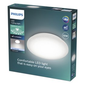 Lubinis LED šviestuvas PHILIPS CL200, 10W, 1000 lm, 4000K, spindesio efektas, baltos sp.