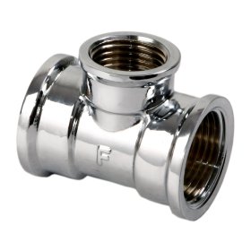 Chromuotas trišakis FERRO, 3/4"x1/2"x3/4", redukuotas