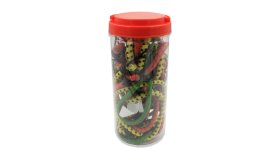 Guminių lynų rinkinys POSAMO VAUKA, 8,0 mm, su kabliais, 30/40/60/80cm ilgiai, 12 vnt.