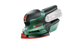 Akumuliatorinis delta šlifuoklis BOSCH Green PSM 18 Li Solo, be akumuliatoriaus ir kroviklios, 18V sistema