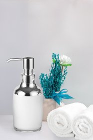 Muilo dozatorius SEPIO Cordoba, pastatomas, akrilas, baltos spl.