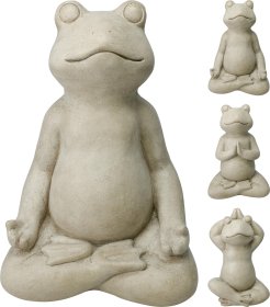 Sodo dekoracija JOGA VARLĖ, smėlinės sp., 3 skirtingi dizainai, 22 x 15 x 38 cm