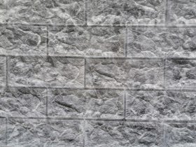 PVC klijuojama sienų danga WAKSLINE Hm20-02, spl. Pilka tašyta plyta, 700x770x6 mm