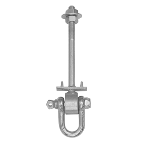 Sūpynių kilpa DOMAX, MHD 160, spl. balta, d-12 mm, 160 mm, 88671