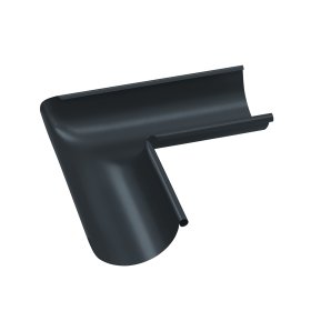 Latako vidinis kampas BILKA, skersmuo 125mm, 90 laipsnių, antracito pilka splava, RAL7016