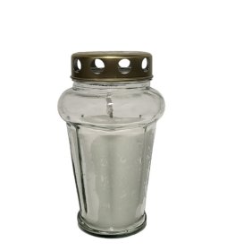 Kapų žvakė S52, degimo laikas apie 32 val, 15 x 9 cm