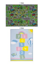 Kilimas TEP DUO, 133 x 190 cm, vaikiškas, dvipusis, keliukas/skaičiai, 100 % poliamidas, Egiptas