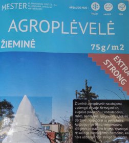 Apsauginė plėvelė nuo šalčio, 75 g/m2, 1,6 x 5 m