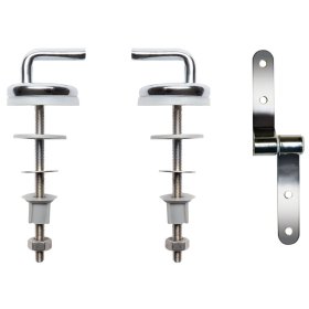 Klozeto dangčio tvirtinimo komplektas WIRQUIN 1 Vnt, Klozeto dangčio tvirtinimo komplektas WIRQUIN  plieninis