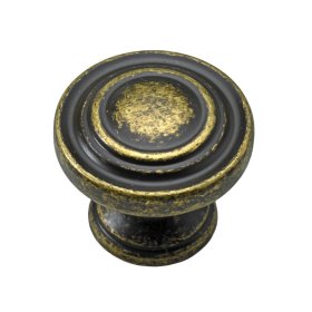 Baldų rankenėlė antik rutulio formos HETTICH, dengta žalvariu D25mm, 9197008