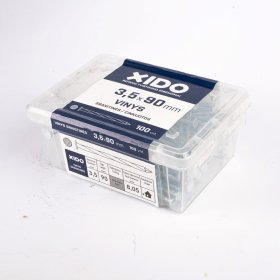 Vinys sraigtinės XIDO, cinkuotos 3,5x90, 100vnt.