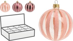 Eglutės žaisliukas, raudonos sp., 2 skirtingi dizainai, skersmuo 10 cm