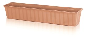 Plastikinis lauko lovelis AGRO, 80 cm., terakotos sp., 80 x 18 x 14 cm., terakotos sp.
