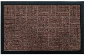 Kilimėlis RICCO Vigo, 45 x 75 cm, tekstilė, pagrindas guma, rudos spalvos, 668-302