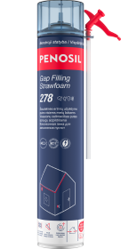Sandarinimo putos PENOSIL Gap Filling Strawfoam 278, 750 ml , šiaudelinės, šviesiai geltonos sp.