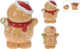 Laikymo indas Imbierinis Žmogeliukas, keraminis, 2 skirtingi dizainai, 15 x 12 x 19 cm