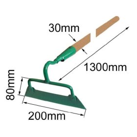 Kauptukas dvigubu tvirtinimu su kotu, 200 mm