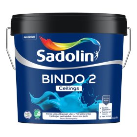 Vandeniniai lubų dažai SADOLIN Bindo 2, 4,5 l, balti