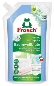 Skalbinių minkštiklis FROSCH, 1 l, medvilnės žiedų kvapo