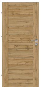 Laminuotos vidaus durys su užlaida VOSTER Etna 70, dešininės, spalva Oil oak, matmenys 2030x744x40 mm