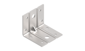 Kampas sustiprintas, su grioveliais XIDO, 90 x 60 x 60 x 2,5mm, 73615