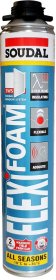 Sandarinimo putos SOUDAL Flexifoam Gun, akustinės, 750 ml