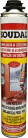 Žieminės montavimo putos SOUDAL, Yellow Gun Foam Winter, 750 Ml, Žieminės pistoletinės montažinės putos
