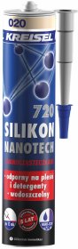 Silikoninis hermetikas KREISEL Silikolor 720, 280 ml, bahama spalvos (11A)