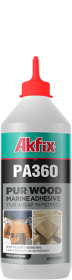 Poliuretaniniai medienos klijai AKFIX Pa360, galima naudoti ant lengvai drėgno pagrindo, 0,56 kg