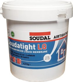Garoizoliacinė mastika SOUDAL Soudatight Lq, garo izoliacinė mastika (naudojama viduje), balta, 4,5 kg
