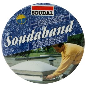 Hermetizavimo juosta SOUDAL Soudaband-Olow, Bituminė juosta su dažytu aliuminiu 10 cm x 10 m, grafiti spalvos