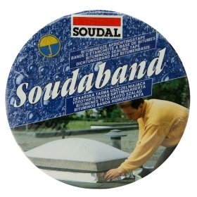 Hermetizavimo juosta SOUDAL Soudaband-Olow, Bituminė juosta su dažytu 15 cm x 10 m, grafito spalvos