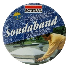 Hermetizavimo juosta SOUDAL Soudaband, Bituminė juosta su aliuminiu 30 cm x 10 m