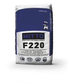 Armavimo ir klijavimo mišinys MITTO F220, putų polistirenui ir akmens vatai, 25 kg
