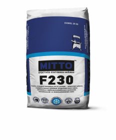 Armavimo ir klijavimo mišinys MITTO F230, putų polistirenui ir akmens vatai, darbui žemose temperatūrose, 25 kg