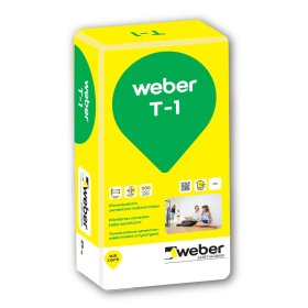 Plonasluoksnis tinko mišinys WEBER T-1, rankinis, 25 kg, 1001301