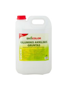 Giluminis akrilinis gruntas EKOCOLOR, 5 l
