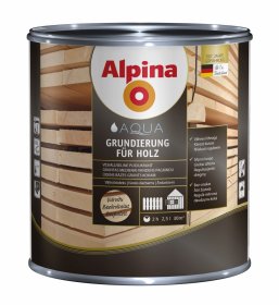 Gruntas ALPINA Aqua Grudierung Fur Holz, 2,5 l, vandens pagrindo, skaidrus
