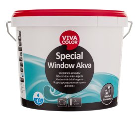 Langų ir durų dažai VIVACOLOR Special Window Akva, 2,7 l, A bazė, balti, pusiau blizgūs