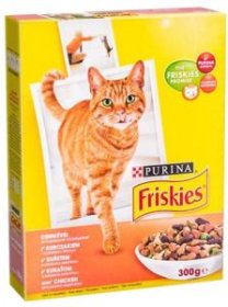 Sausas ėdalas katėms PURINA FRISKIES, su vištiena ir daržovėmis, 300g