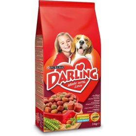 Sausas šunų ėdalas DARLING, su mėsa ir daržovėmis, 3kg