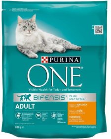 Sausas ėdalas suaugusioms katėms ONE, su vištiena ir ryžiais, 800g