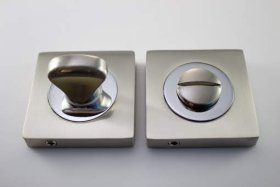 Durų apyraktė MP MUZ-15-WC, poliruotas/matinis chromas, tinka su MRO-72 rankena